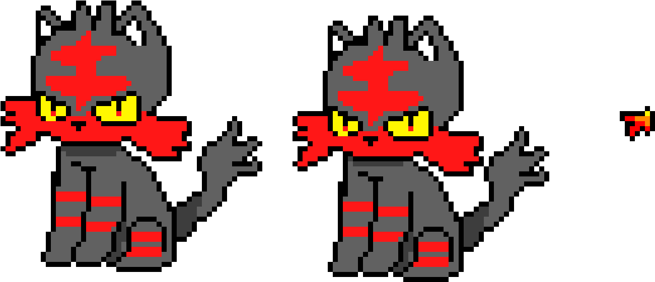 Litten - Cartoon (1370x600), Png Download