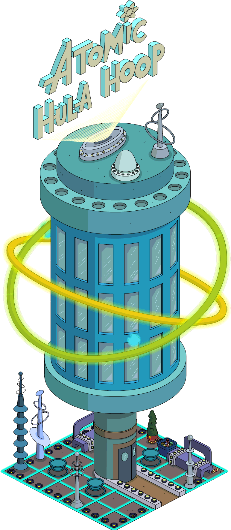 Atomic Hula Hoop Menu - Simpsons Groundskeeper Willie Family (772x1766), Png Download