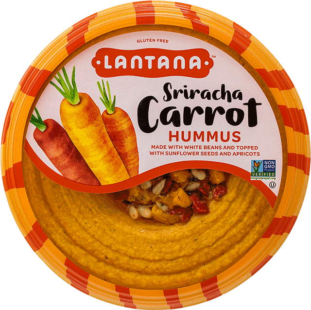 10 Oz - Lantana Sriracha Carrot Hummus (640x638), Png Download