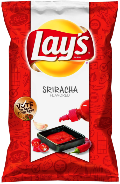 Brand Sriracha Flavored Vote To Save Your Fave - Frito-lay Variety Pack, Classic Mix, 30 Pack- 51.5 (500x749), Png Download