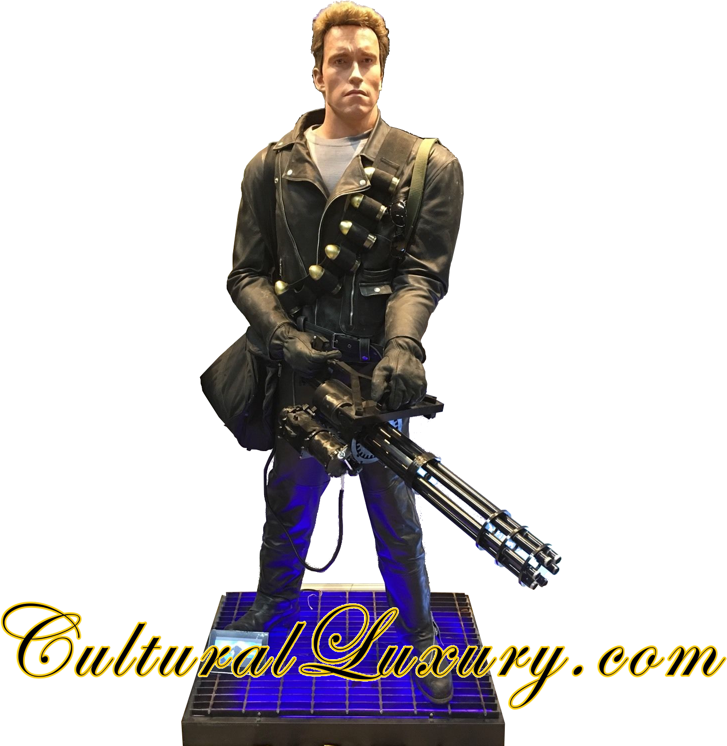Life Size Terminator T2 Arnold Schwarzenegger Statue - Corazón Salvaje (1500x1500), Png Download
