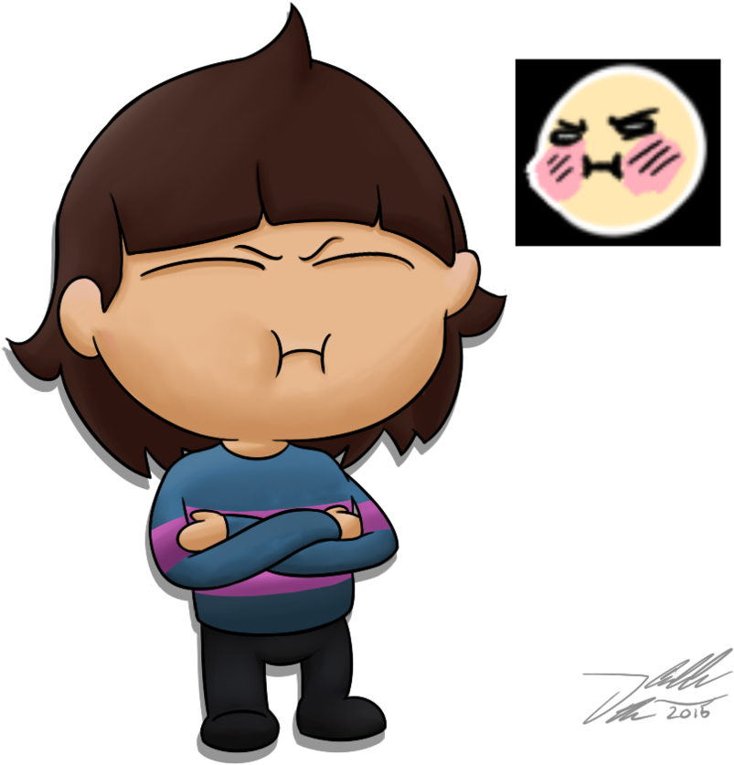 Download Crossed Arms Emoji Png Frisk Emoji Full Size PNG Image