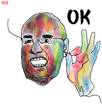 Watercolour Live Expressions Messages Sticker-5 - Sketch (408x408), Png Download