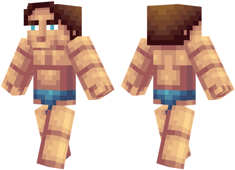 Arnold Schwarzenegger - Arnold Schwarzenegger Minecraft Skin (804x576), Png Download