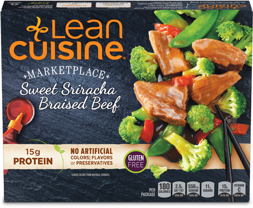 1 - Lean Cuisine Beef With Broccoli (520x520), Png Download