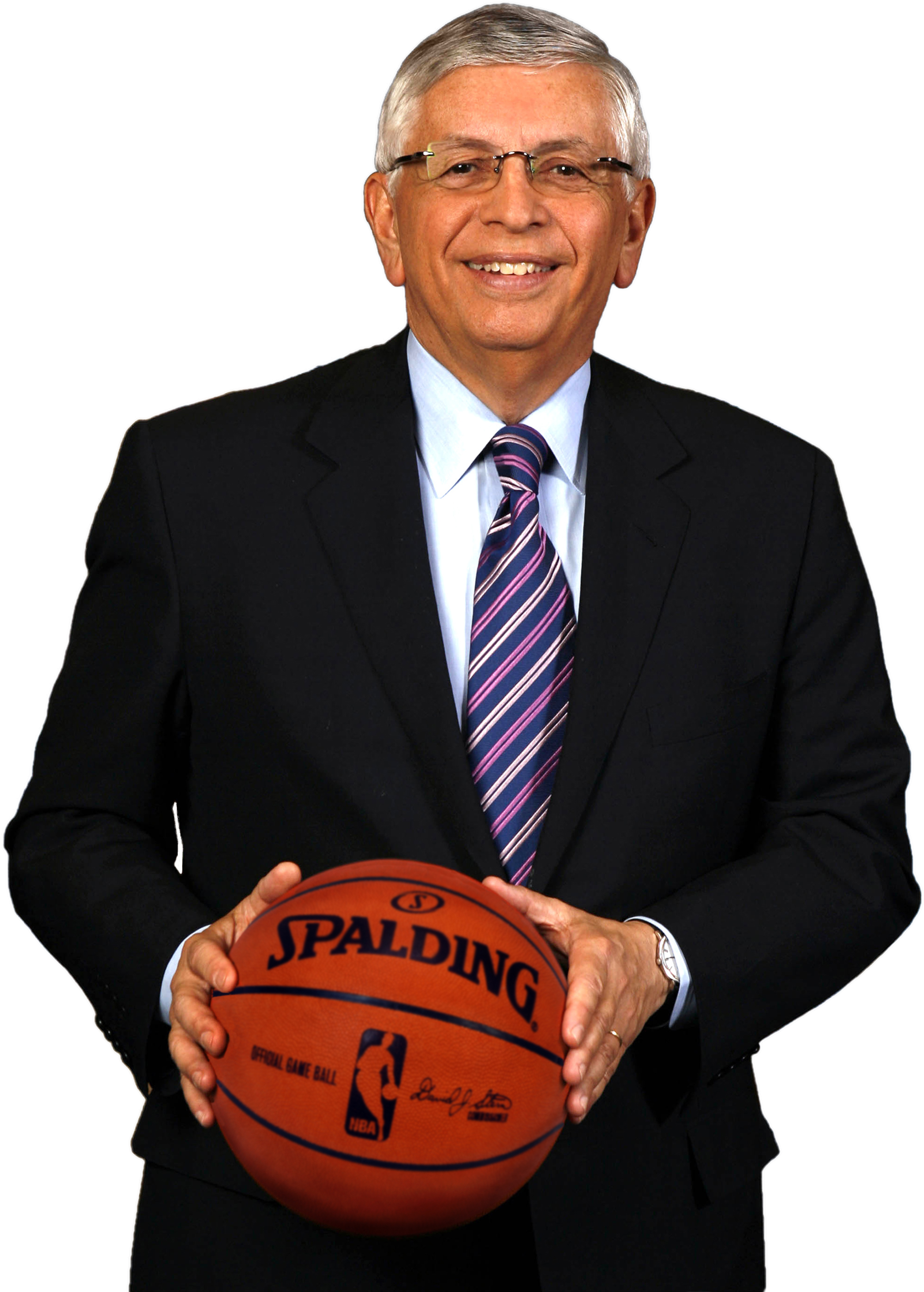 President Bush Is A Graduate Of Yale University And - David Stern Nba (2362x2951), Png Download