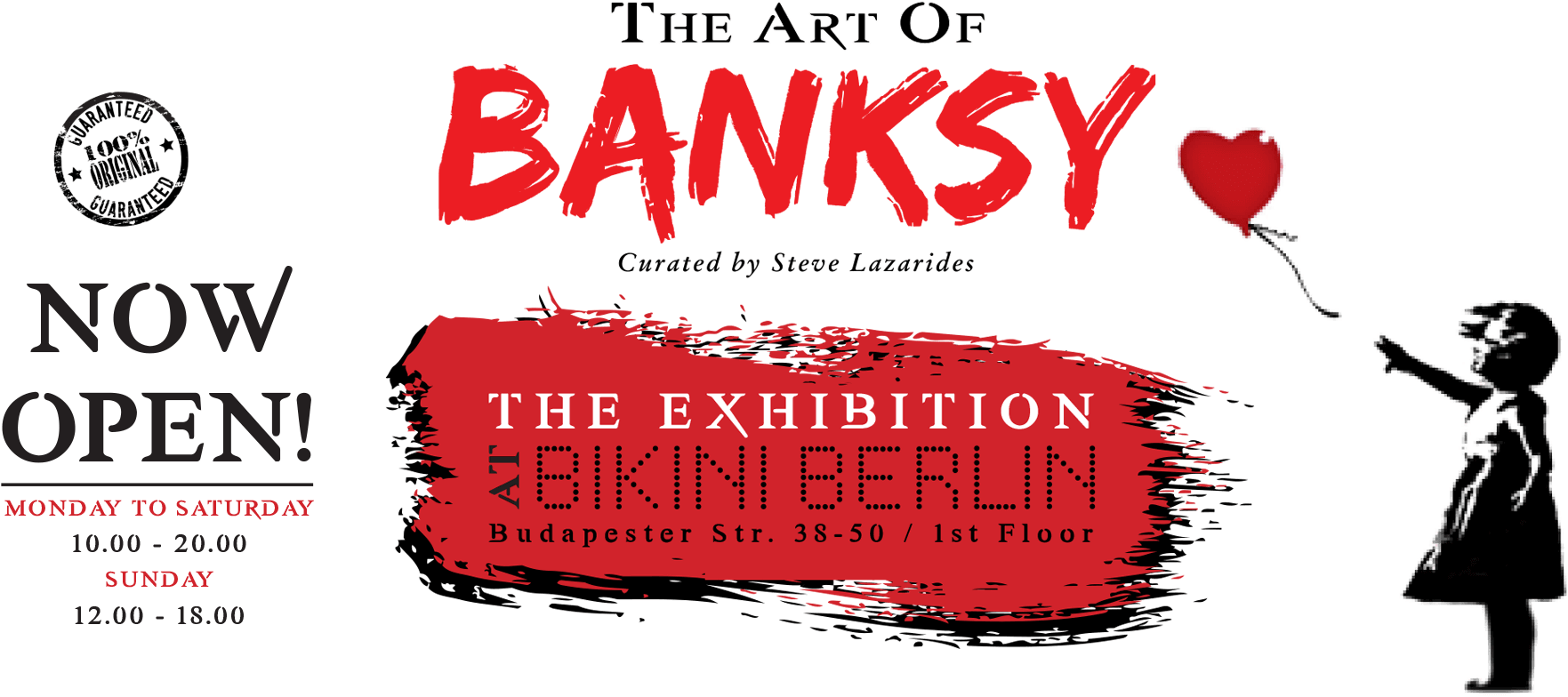An Extraordinary Visual Experience The World's Most - Art Of Banksy Exposition Berlin (2000x827), Png Download