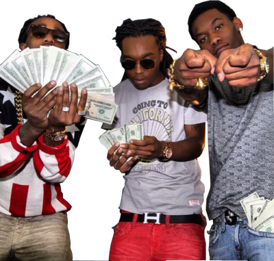 1 Migos - Offset & Quavo (400x381), Png Download
