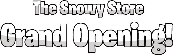 The Snowy Store Grand Opening - Computer File (635x252), Png Download