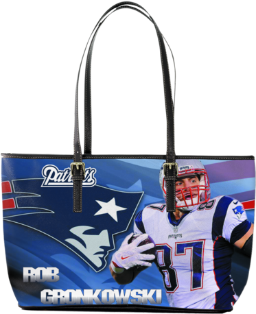 Rob Gronkowski Cool Large Leather Tote - American Football Photo - Rob Gronkowski New England (372x480), Png Download