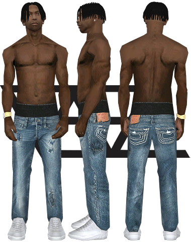 [req] Dafe Skin - Gta Sa Chief Keef Skin (380x480), Png Download