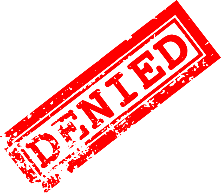 Denied Png (850x741), Png Download
