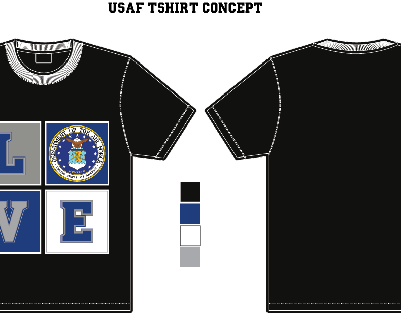 Usaf Tee - Emblem (790x618), Png Download