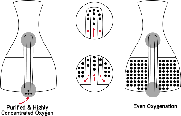 Purified And Highly Concentrated Oxygen Flows Upwards - Illustration (720x432), Png Download