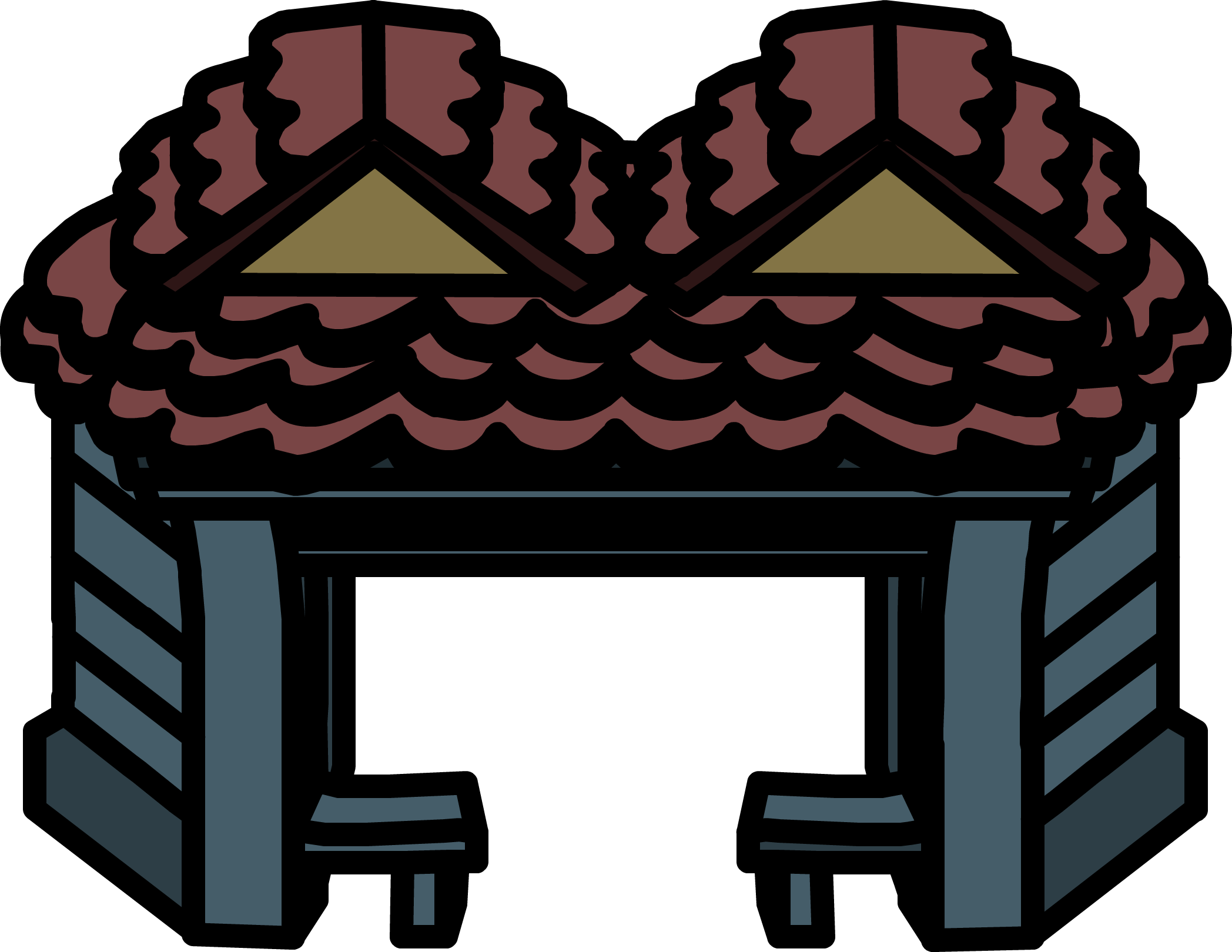 Haunted House Entrance Icon - House (2096x1620), Png Download