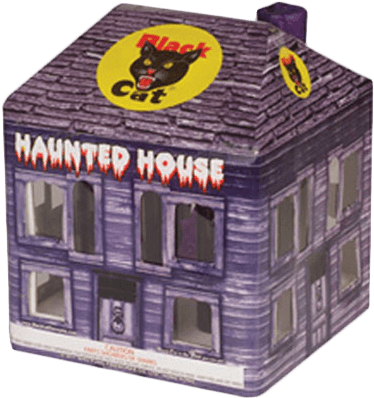 Haunted House - Fireworks (565x603), Png Download