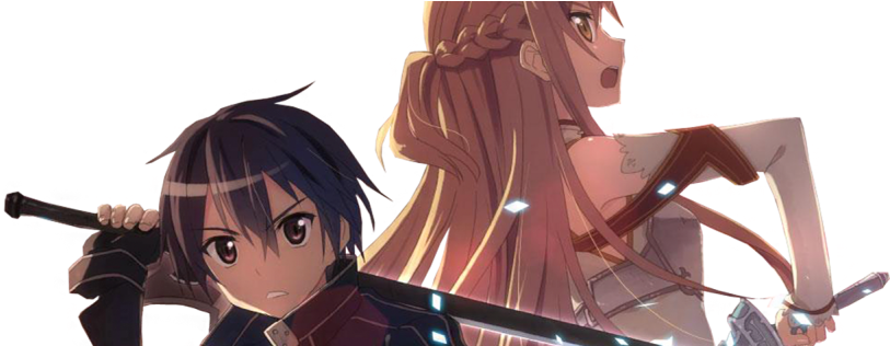 Kirito And Asuna - Asuna (851x315), Png Download