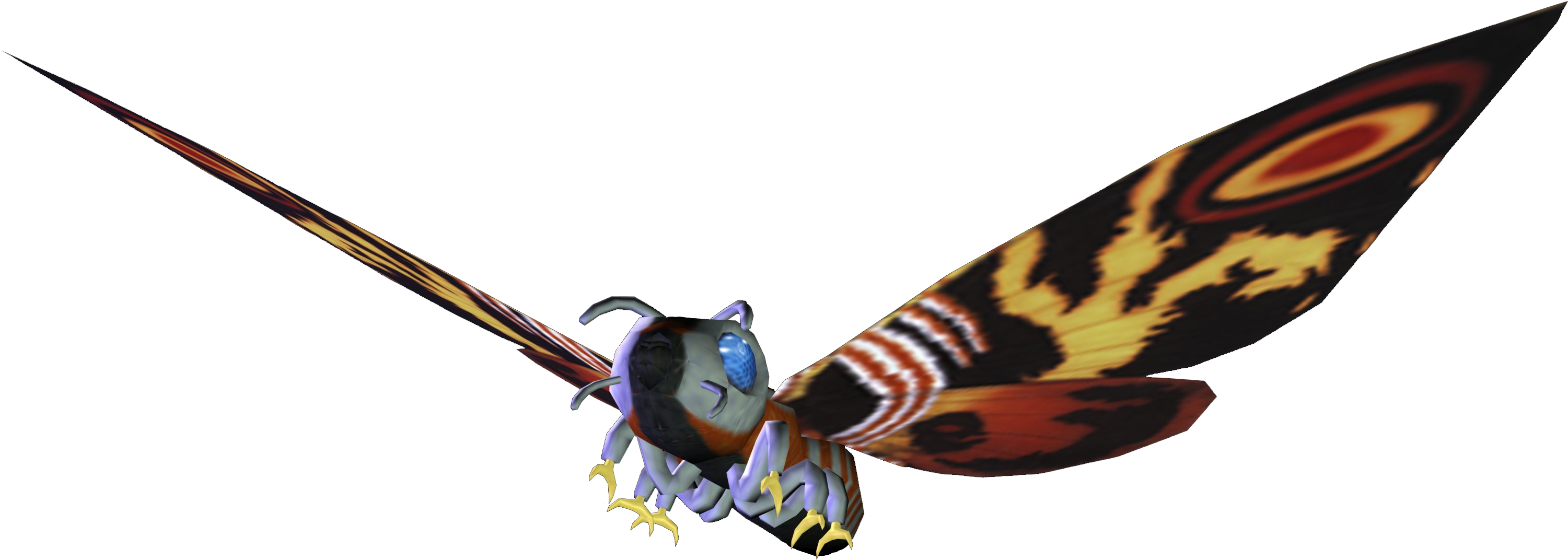 Gdamm - Mothra - Transparent Mothra Png (3000x1288), Png Download