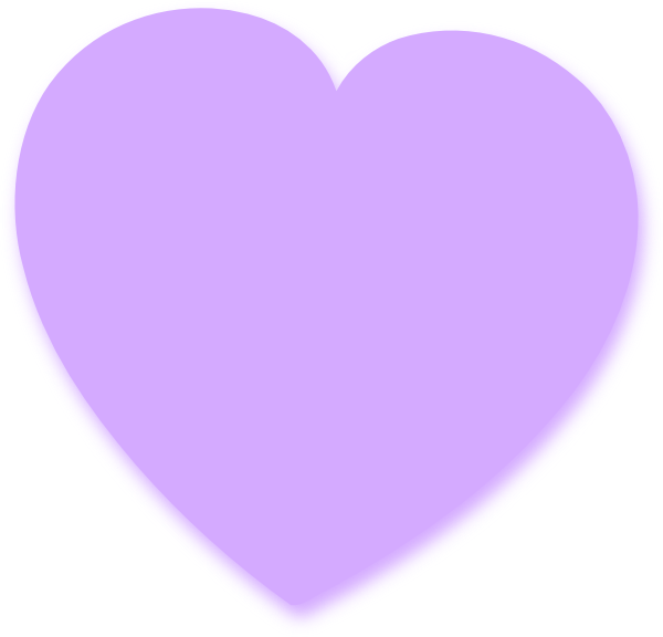 How To Set Use Light Purple Heart 2 Clipart (600x576), Png Download