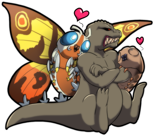 Mothra And Godzilla By Zedrin - Mothra Human (1024x576), Png Download