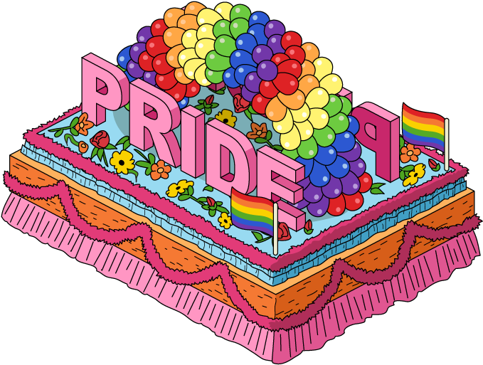 Deco Gay Pride Float - Pride Float Png (703x528), Png Download