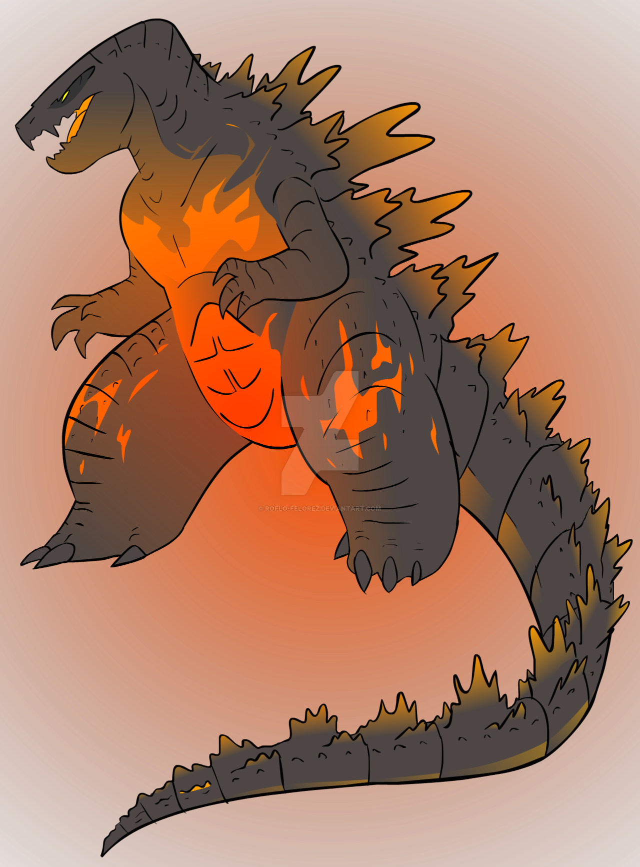 20 Patron Promo - Godzilla Comics Roflo Felorez (1280x1733), Png Download
