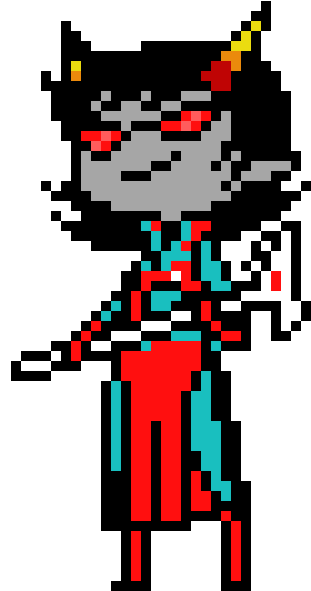 Redglare - Pixel Art (330x590), Png Download