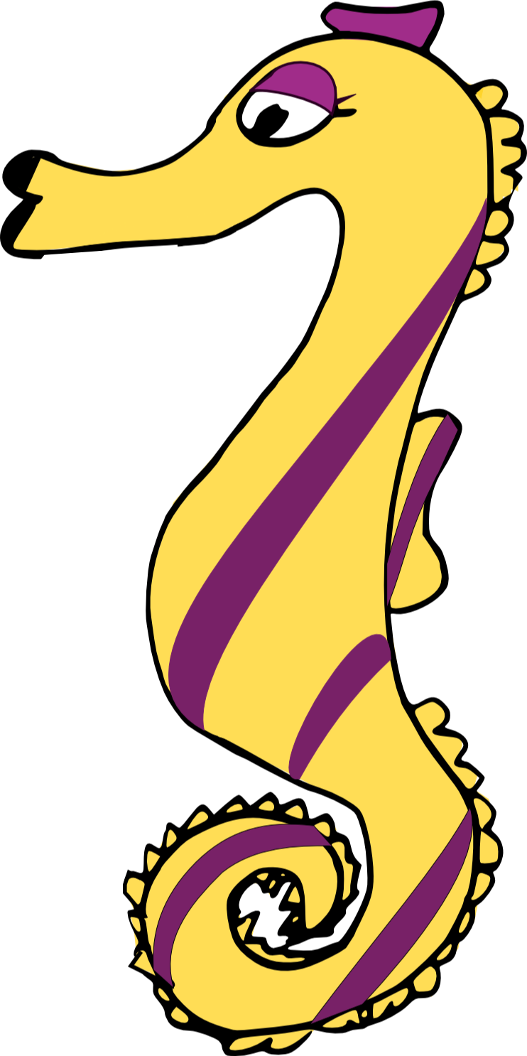 Free At Getdrawings Com For Personal Use - Seahorse Clip Art Transparent Background (742x1486), Png Download