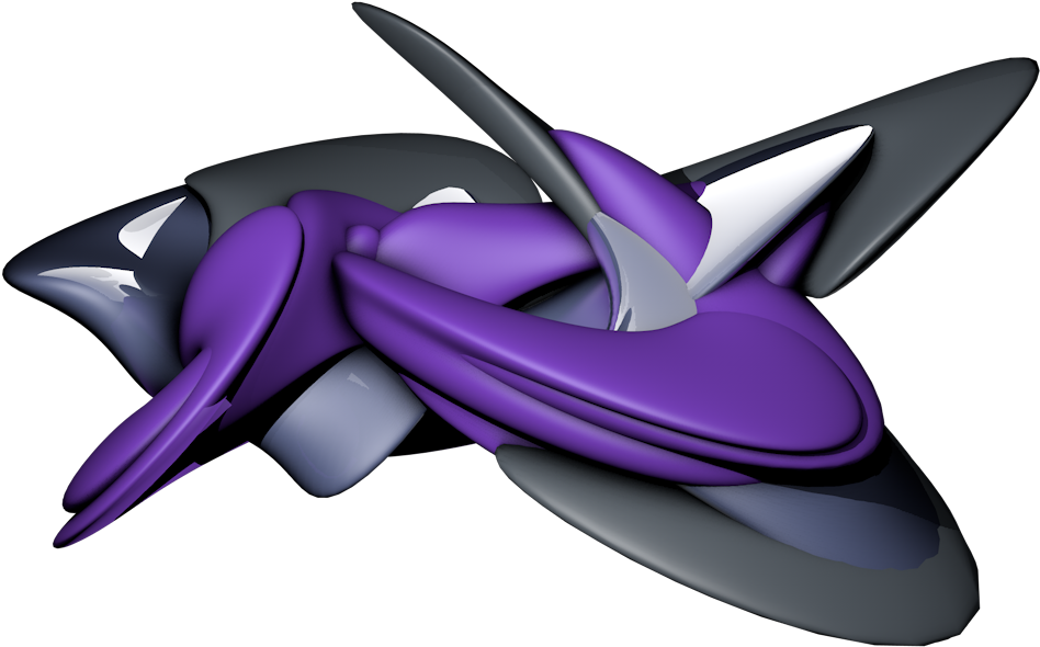 Posted Image - C4d Abstract Shapes Png (1024x768), Png Download