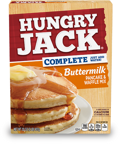 Complete Buttermilk Pancake & Waffle Mix - Hungry Jack Buttermilk Pancake Mix (550x622), Png Download