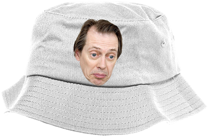 Steve Buscemi - Bucket Hat - 5003 - Custom Heat Pressed - Hat (433x433), Png Download