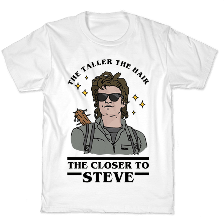 The Taller The Hair The Closer To Steve Kids T-shirt - Babysitter Of The Year (484x484), Png Download