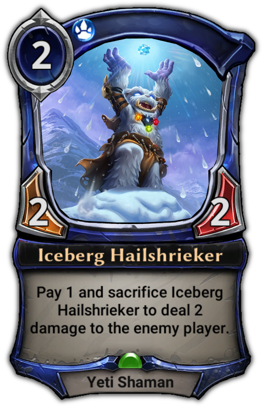 Iceberg Hailshrieker - Eternal Merchants (529x801), Png Download