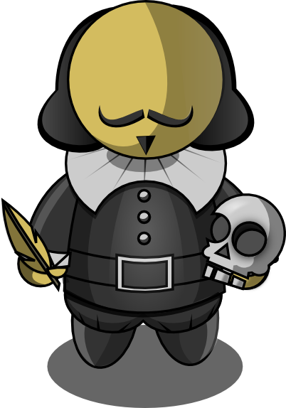 Imagenes Para El Dia Del Libro - Shakespeare Dibujo Png (402x574), Png Download