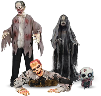 Assortment Of Lurking Life-sized Zombies - Lurker (600x340), Png Download