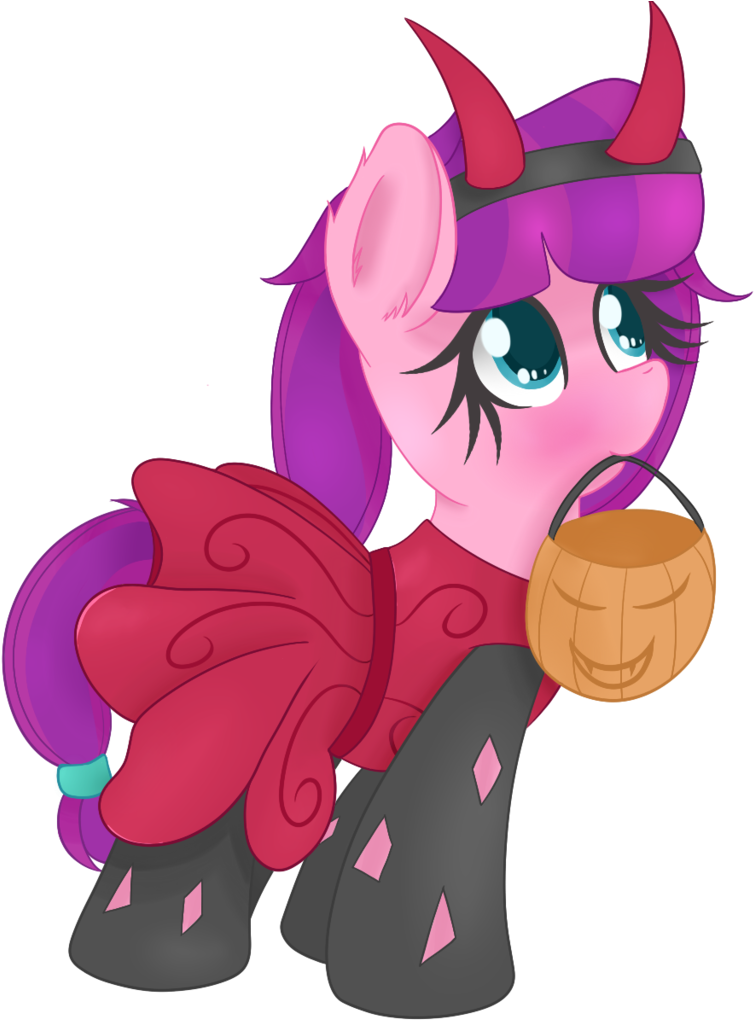 Zlight, Clothes, Costume, Devil Horns, Female, Filly, - Artist (1024x1024), Png Download