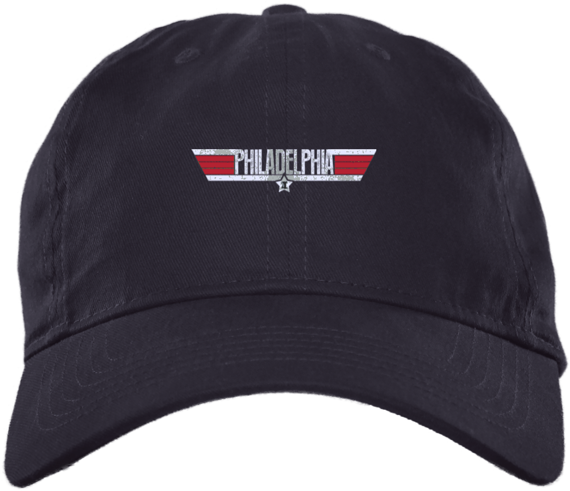 Philadelphia Top Gun Inspired Brushed Twill Unstructured - Men's Champion Classic Twill Hat (1155x1155), Png Download