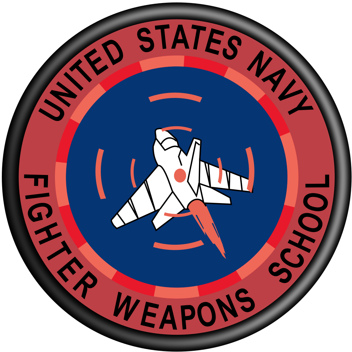 Navy Fighter School Logo (1200x1200), Png Download