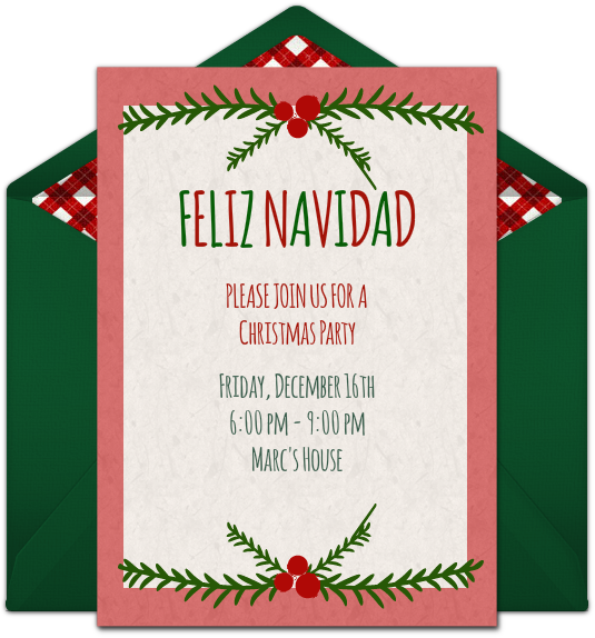Feliz Navidad Online Invitation - Kit 3 Capas Para Almofadas Mdecore De Natal Multicolorido (650x650), Png Download