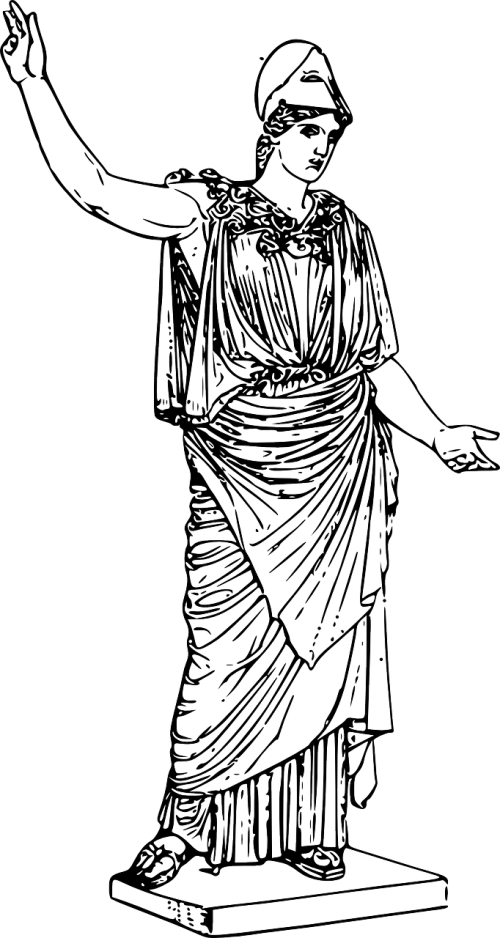Athena Clipart (500x938), Png Download