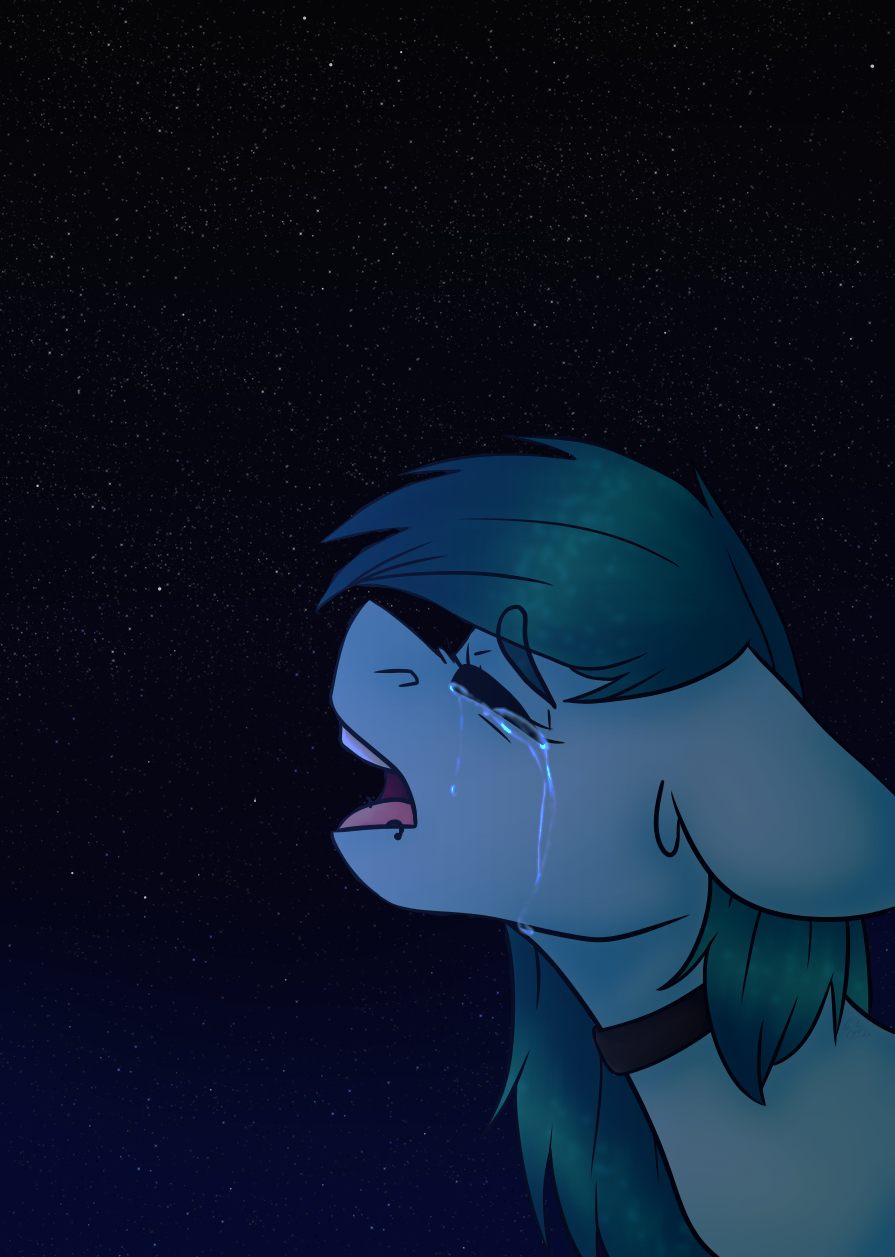 Pinkcloudhugger, Bust, Collar, Crying, Floppy Ears, - Requiem Shark (895x1257), Png Download