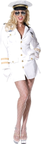 Top Gun Officer Hottie Costume - Sexy Top Gun Costumes (366x580), Png Download