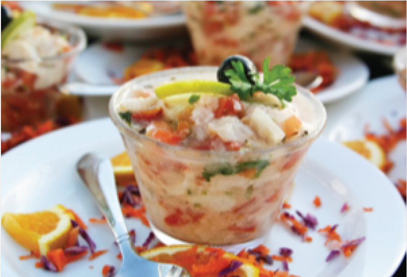 Mahi-mahi Ceviche With Jalapeños - Ceviche (1290x550), Png Download
