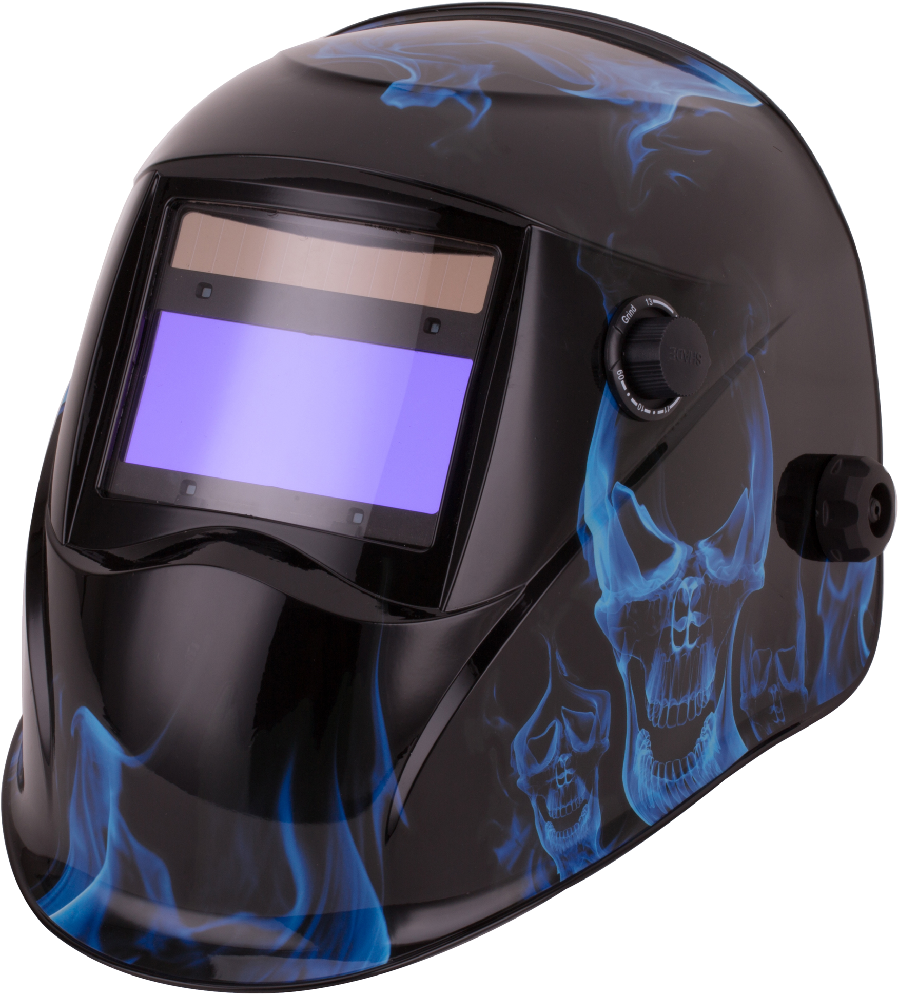 Topgun Warrior Auto-darkening Welding Helmet Blue Inferno - Welding Helmet (1983x2048), Png Download
