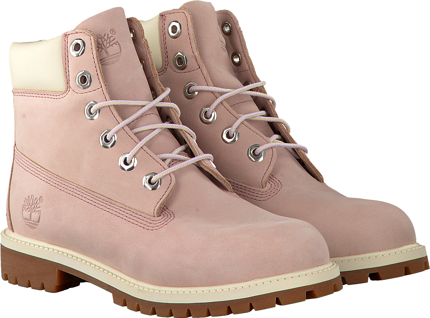 Pink Timberland Ankle Boots 6in Prm Wp Boot Kids - Shoe (1500x1129), Png Download