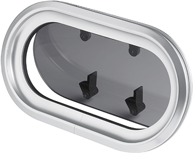 Porthole Type Pm23 Your Price £113 - Vetus Pm21 Aluminium Porthole (222mm X 125mm) (400x325), Png Download