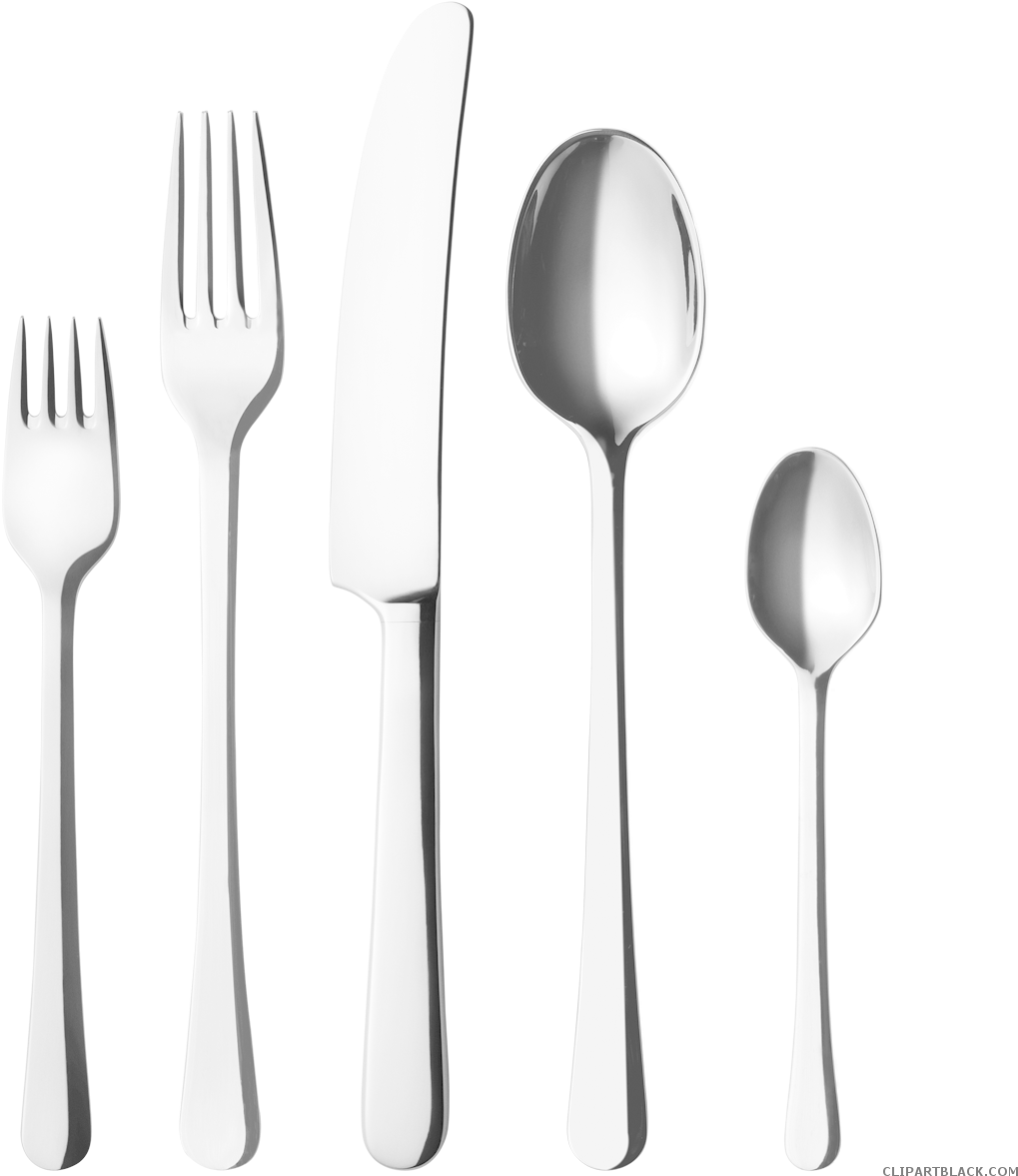 Fork Knife And Spoon Clipart - Spoon And Fork Png (1200x1200), Png Download