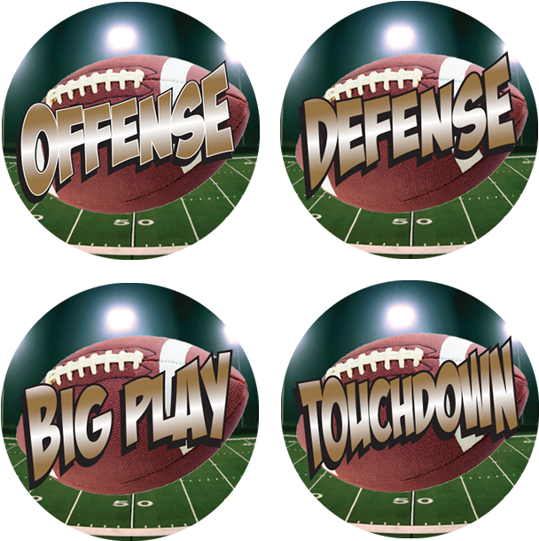 Full Color Football Award Decals - Protective Equipment In Gridiron Football (700x700), Png Download