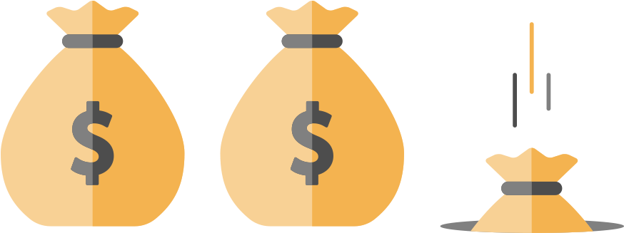 Money Bags Web - Money Bag (1000x523), Png Download