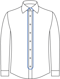 Number Of Buttons On Shirt Front - Cardigan (630x354), Png Download